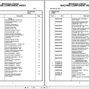 Grove Crane RT58D 82709 Parts Manual 2014 (1)