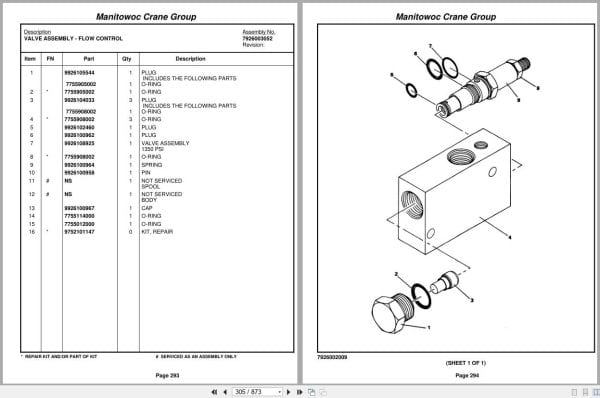 Grove Crane RT600C 78166 Parts Manual 2005 (2)