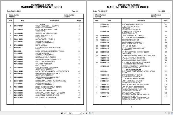 Grove Crane RT600E 229312 Parts Manual 2013 (1)