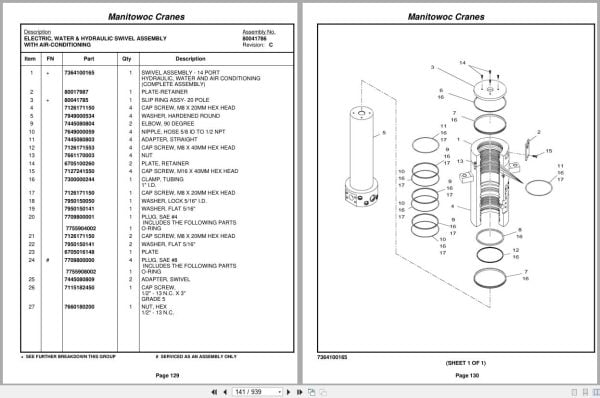 Grove Crane RT600E 232899 Parts Manual 2012 (2)