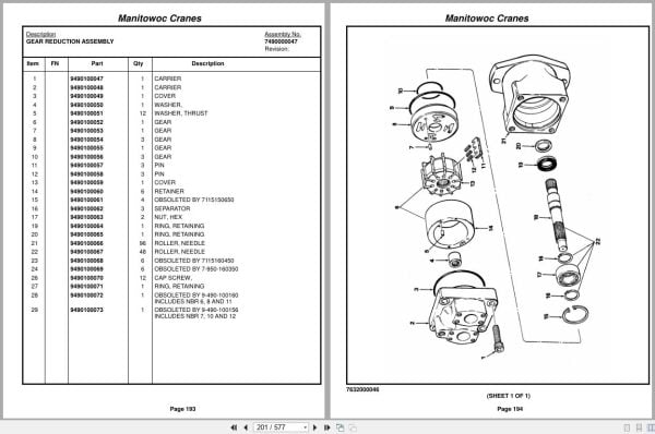 Grove Crane RT60S 40404 Parts Manual 2017 (2)