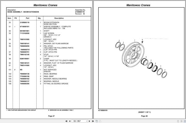 Grove Crane RT630B 77162 Parts Manual 2010 (2)