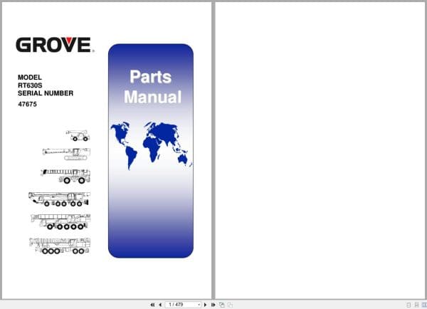 Grove Crane RT630S 47675 Parts Manual (1)