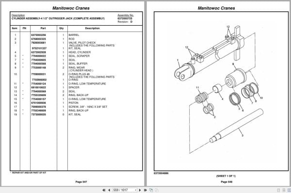 Grove Crane RT635C 220340 Parts Manual 2014 (2)