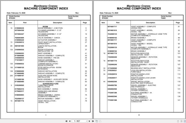 Grove Crane RT635C 78485 Parts Manual 2020 (1)
