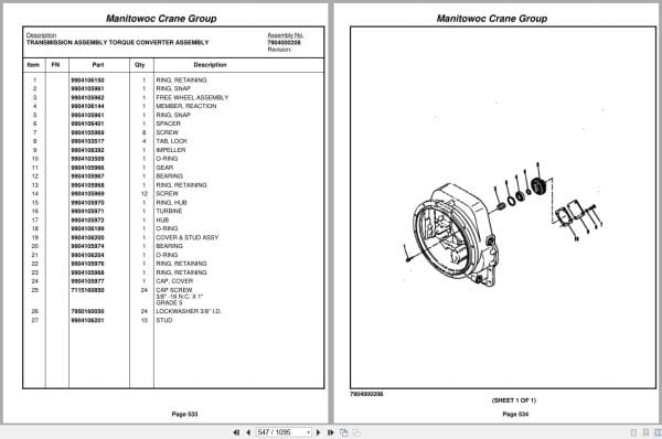 Grove Crane RT635C 81413 Parts Manual 2005 (2)