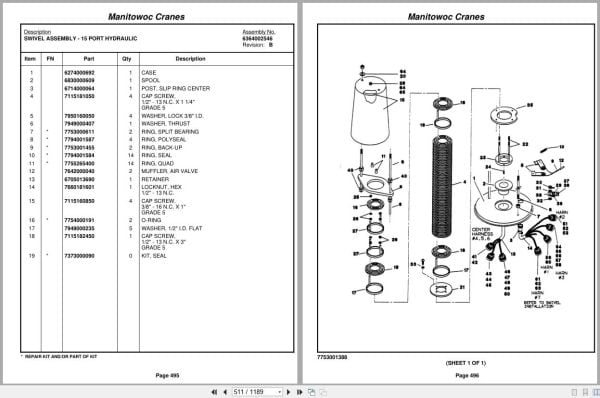 Grove Crane RT635C 84322 Parts Manual 2009 (2)