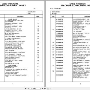 Grove Crane RT635C 87581 Parts Manual 2003 (1)
