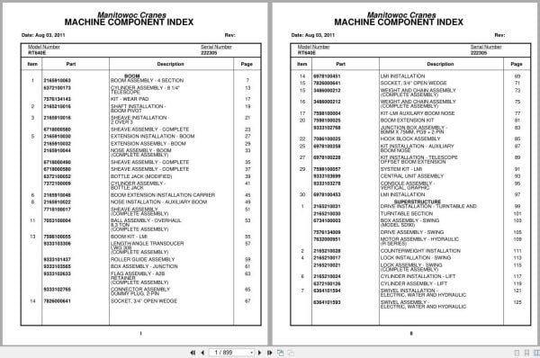 Grove Crane RT640E 222305 Parts Manual 2011 (1)