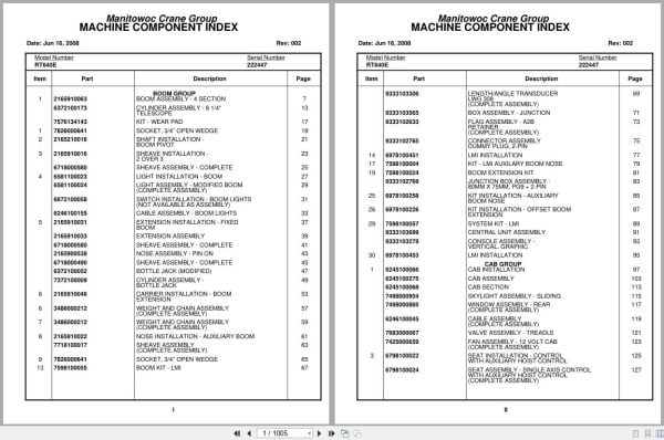 Grove Crane RT640E 222447 Parts Manual 2008 (1)