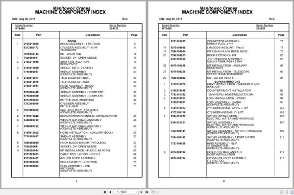 Grove Crane RT640E 224157 Parts Manual 2013 (1)