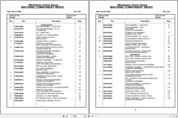Grove Crane RT640E 225500 Parts Manual 2006 (1)