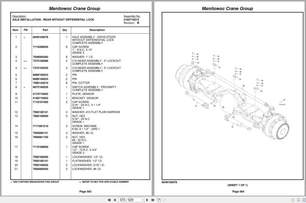 Grove Crane RT640E 225500 Parts Manual 2006 (2)