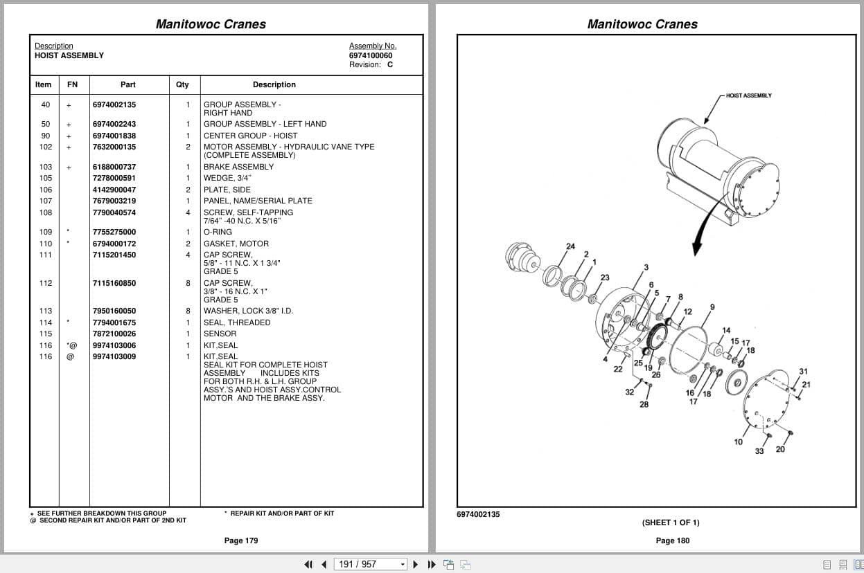 Grove Crane RT650E 221584 Parts Manual 2010 (2)