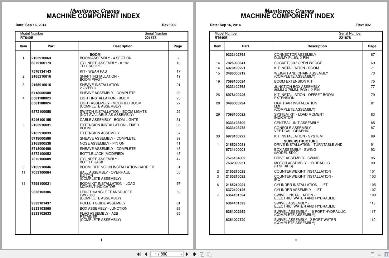 Grove Crane RT650E 221678 Parts Manual 2014 (1)