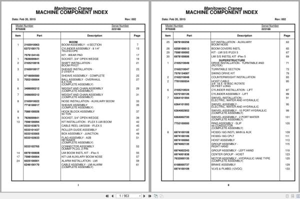 Grove Crane RT650E 223188 Parts Manual 2015 (1)