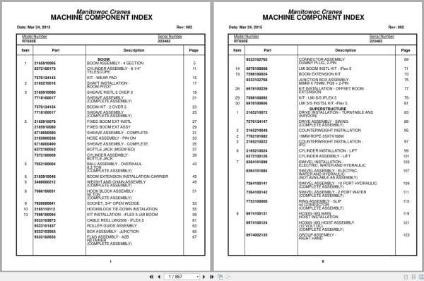Grove Crane RT650E 223482 Parts Manual 2015 (1)