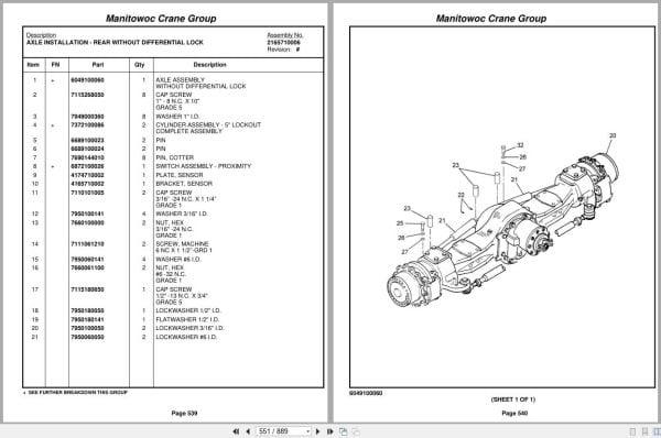 Grove Crane RT650E 224445 Parts Manual 2005 (2)