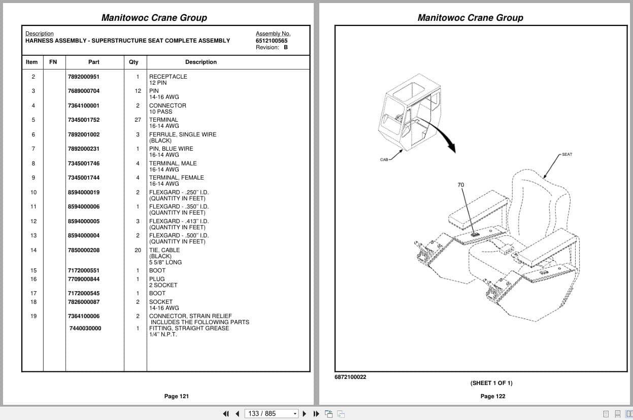 Grove Crane RT650E 224500 Parts Manual 2005 (2)