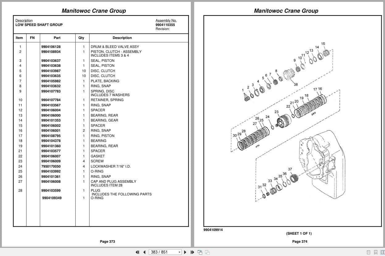 Grove Crane RT650E 224546 Parts Manual 2005 (2)