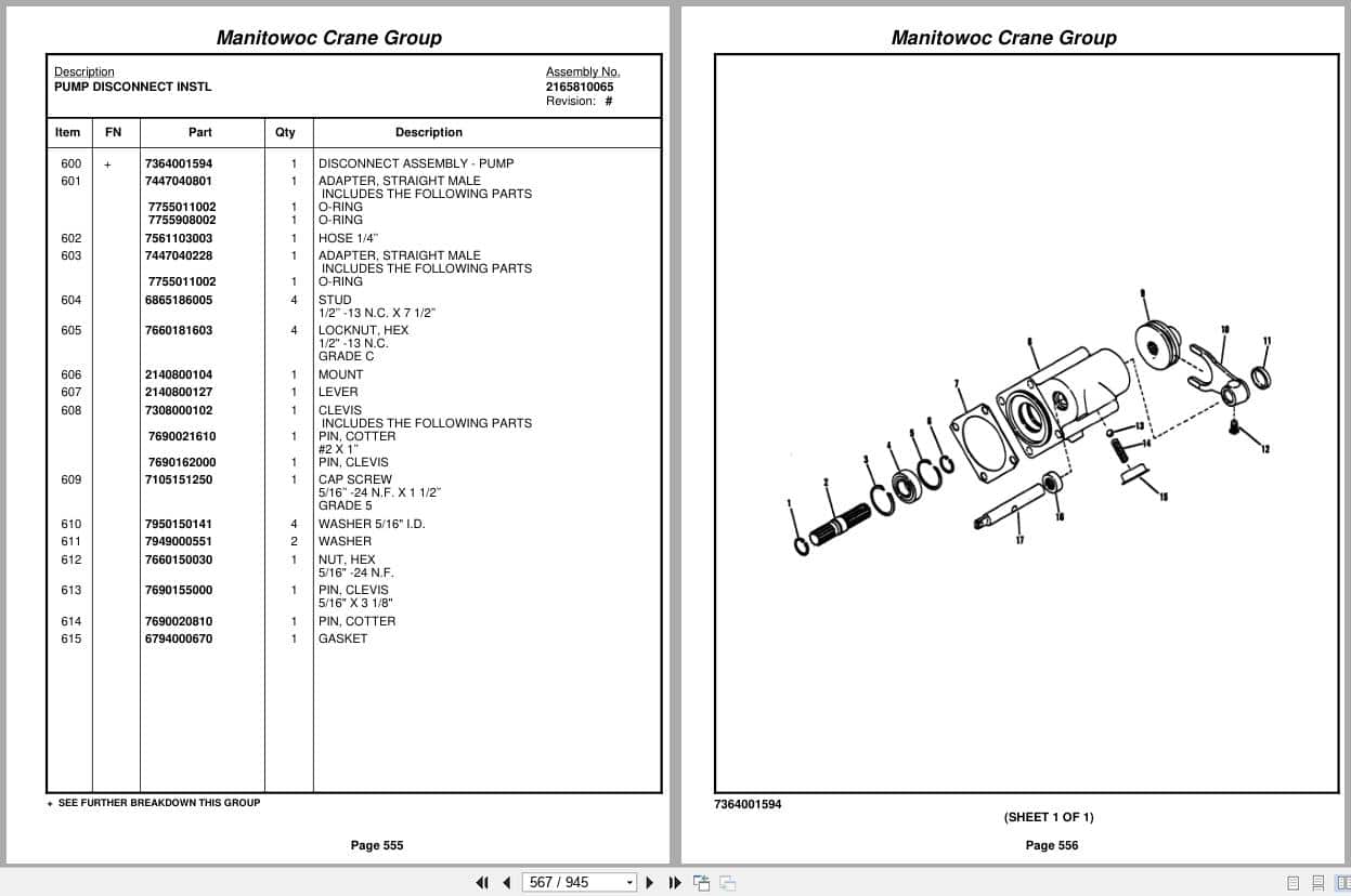 Grove Crane RT650E 224716 Parts Manual 2005 (2)