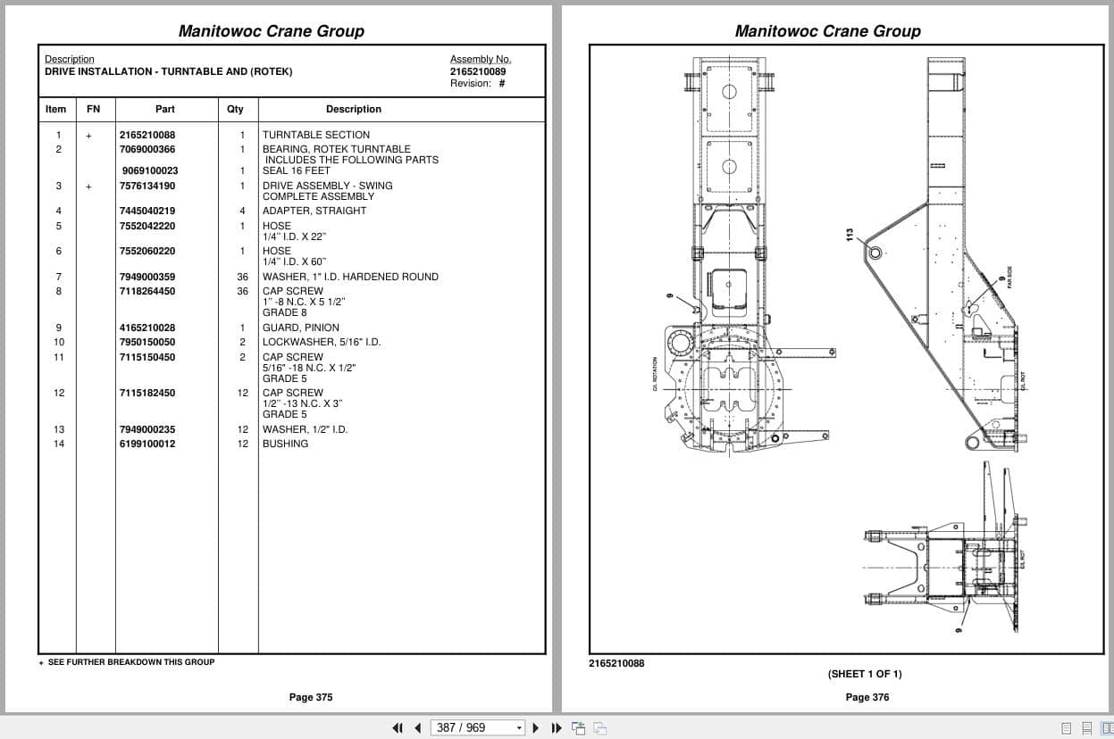 Grove Crane RT650E 225324 Parts Manual 2006 (2)
