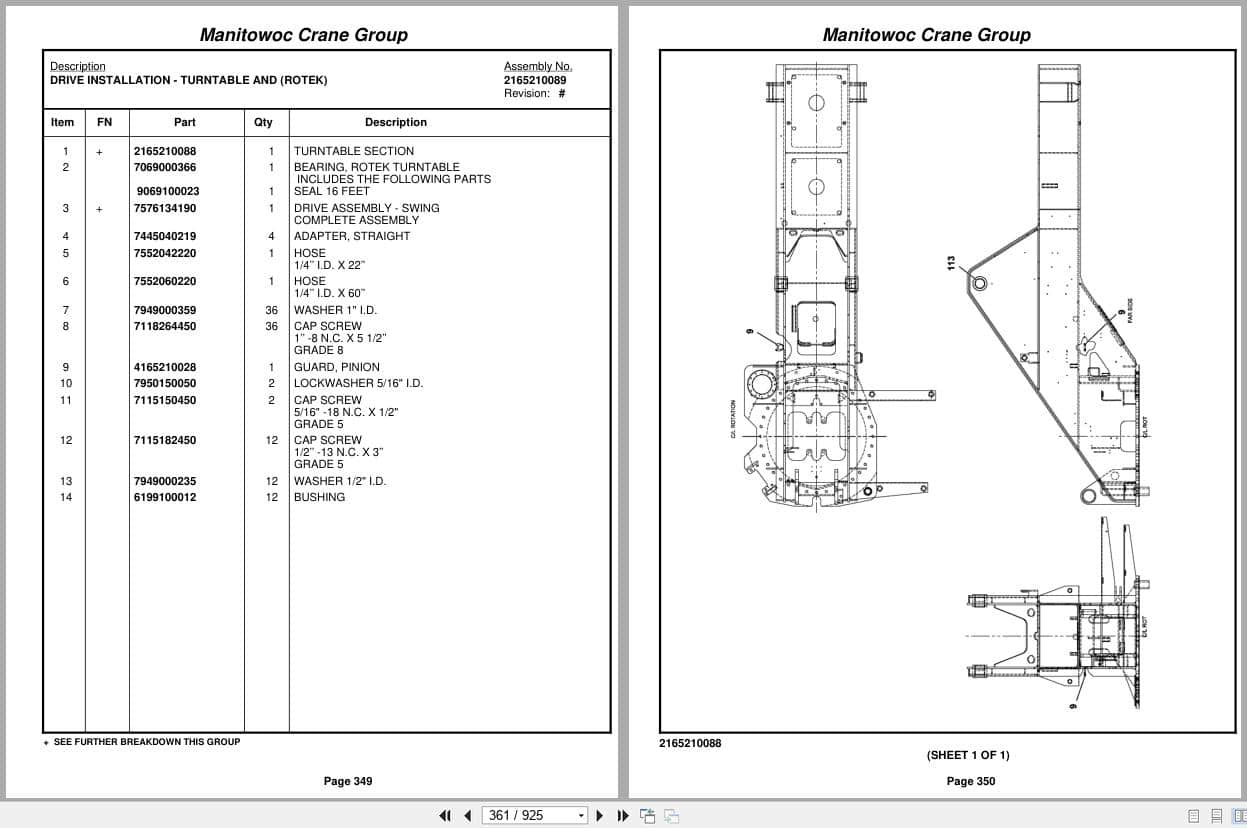 Grove Crane RT650E 225378 Parts Manual 2006 (2)