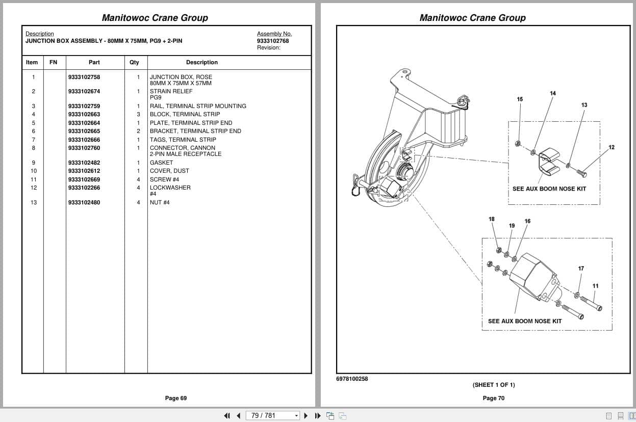 Grove Crane RT650E 225387 Parts Manual 2006 (2)