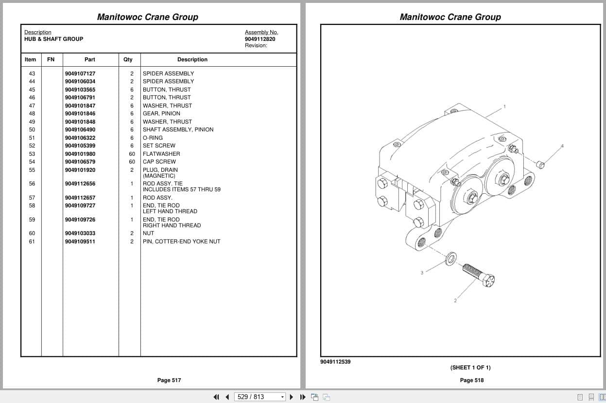 Grove Crane RT650E 226531 Parts Manual 2007 (2)