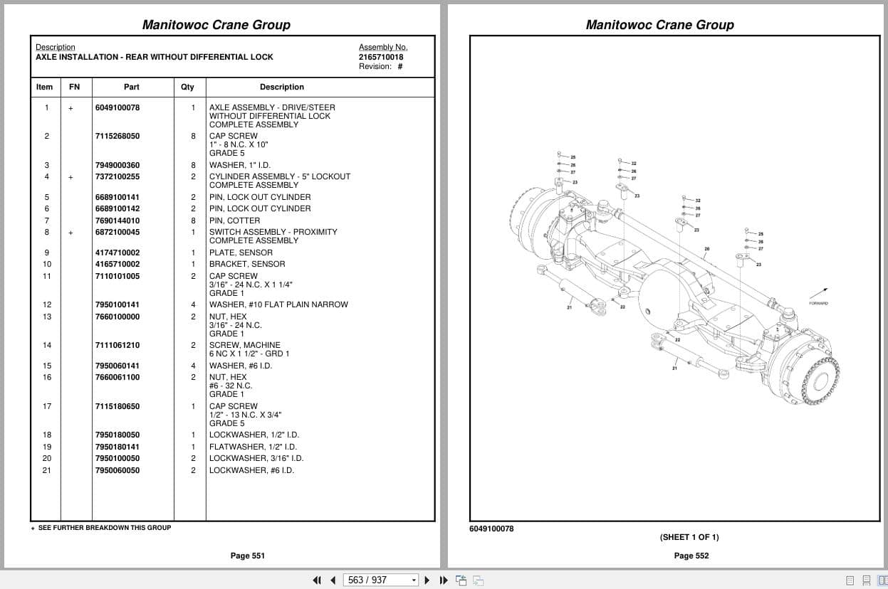 Grove Crane RT650E 227171 Parts Manual 2007 (2)
