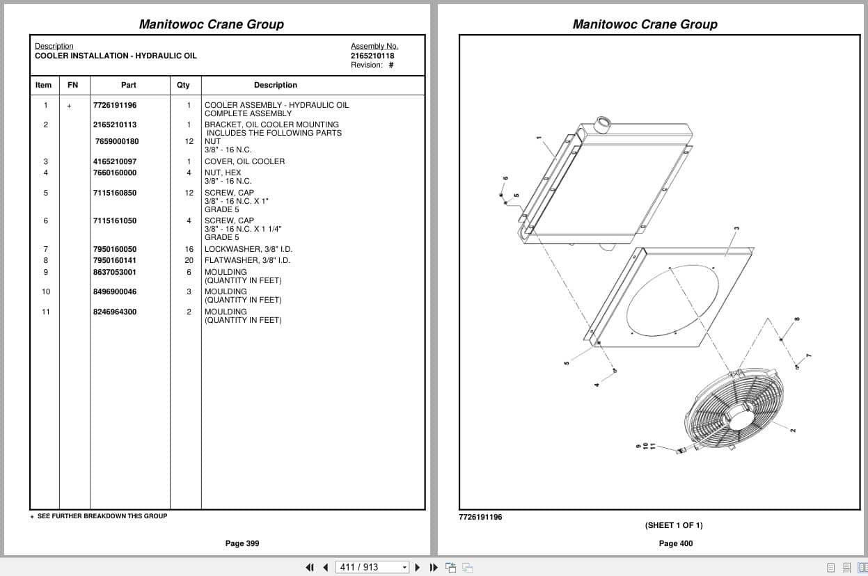 Grove Crane RT650E 227227 Parts Manual 2007 (2)