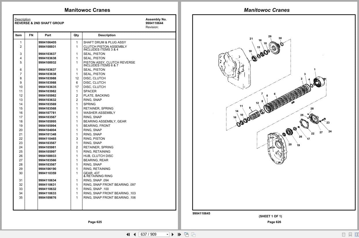Grove Crane RT650E 227347 Parts Manual 2019 (2)
