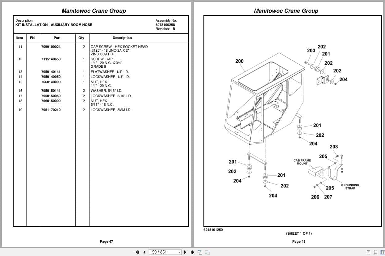 Grove Crane RT650E 228022 Parts Manual 2007 (2)