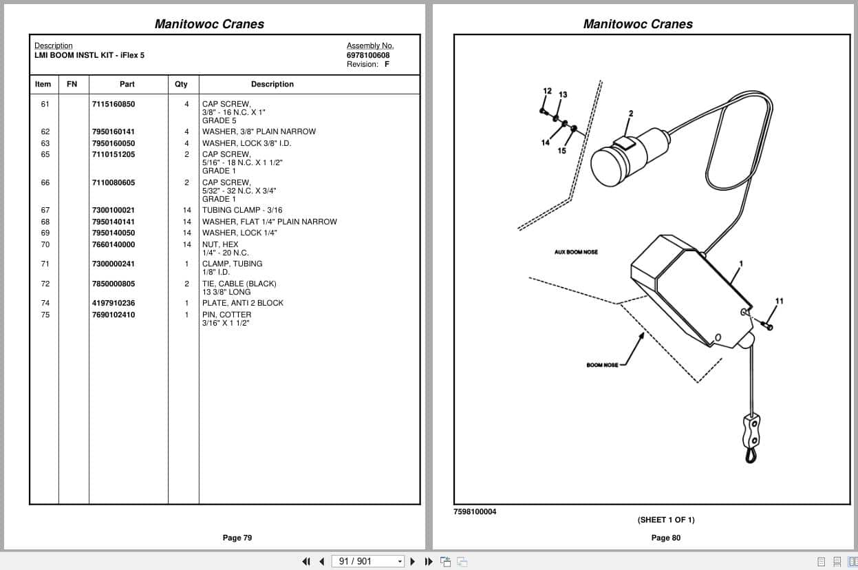 Grove Crane RT650E 229805 Parts Manual 2010 (2)