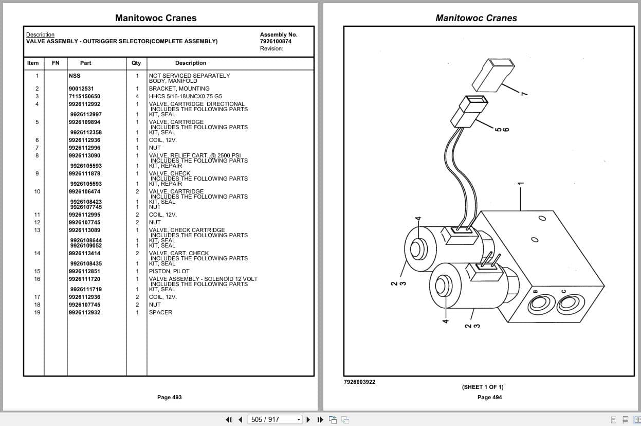 Grove Crane RT650E 229914 Parts Manual 2009 (2)