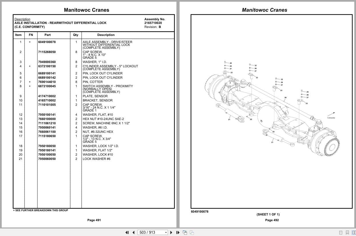 Grove Crane RT650E 230014 Parts Manual 2019 (2)