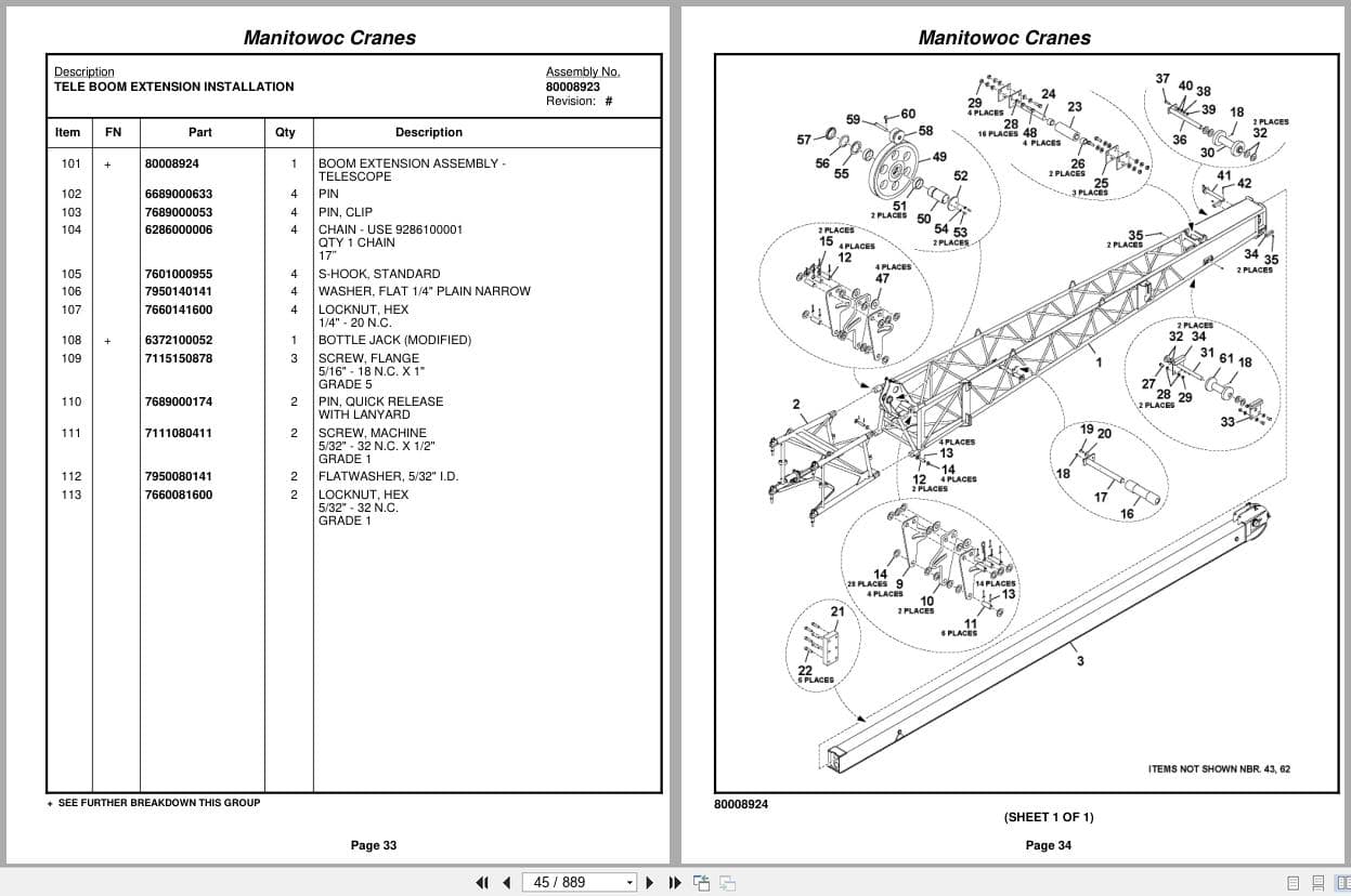Grove Crane RT650E 230071 Parts Manual 2009 (2)