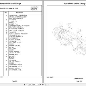 Grove Crane RT650E 230142 Parts Manual 2008 (2)