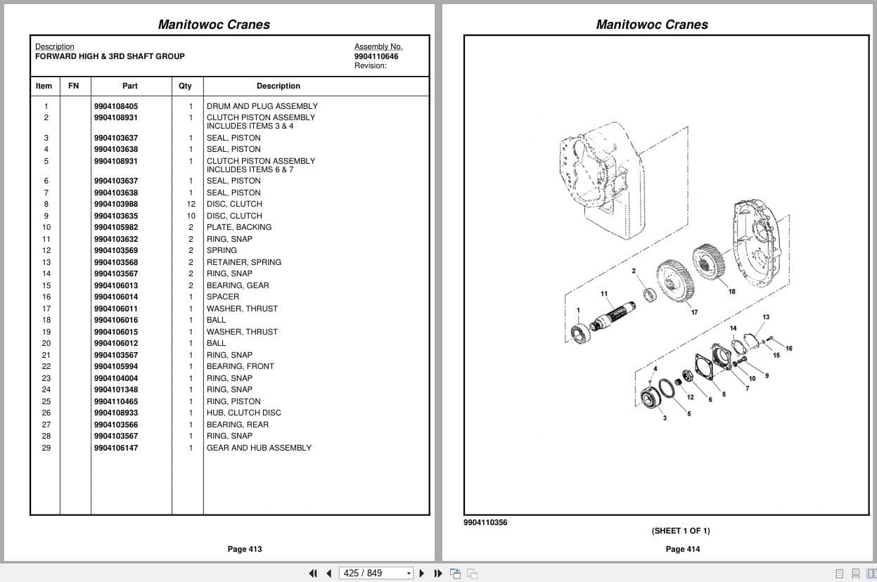 Grove Crane RT650E 230231 Parts Manual 2009 (2)