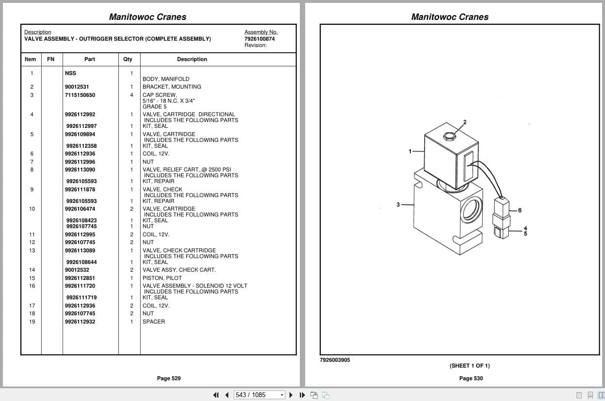 Grove Crane RT650E 230900 Parts Manual 2010 (2)