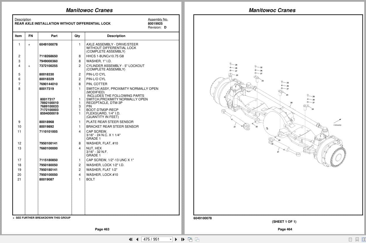 Grove Crane RT650E 231809 Parts Manual 2011 (2)