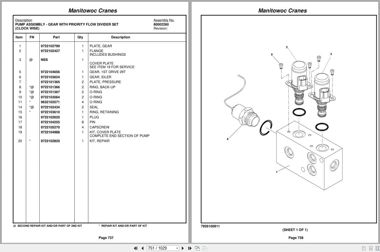 Grove Crane RT650E 232849 Parts Manual 2012 (2)