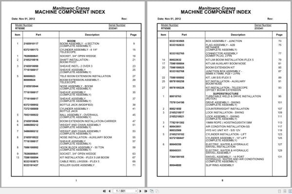 Grove Crane RT650E 233341 Parts Manual 2012 (1)
