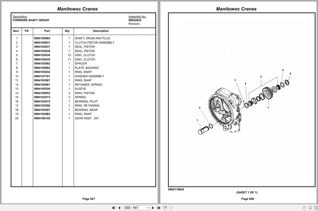 Grove Crane RT650E 233494 Parts Manual 2013 (2)