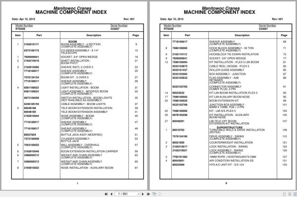 Grove Crane RT650E 233667 Parts Manual 2015 (1)