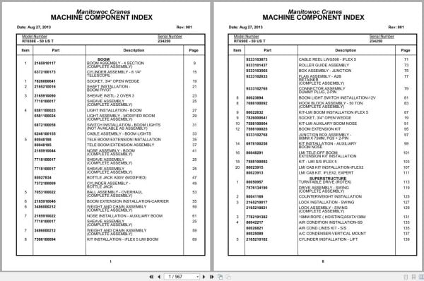 Grove Crane RT650E   50US T 234250 Parts Manual 2013 (1)