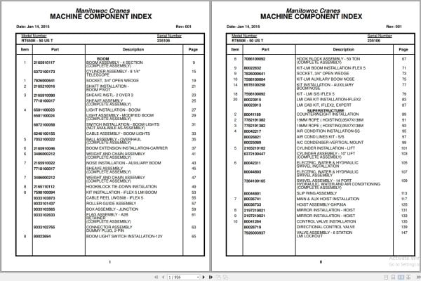 Grove Crane RT650E 50US T 235106 Parts Manual 2015 (1)