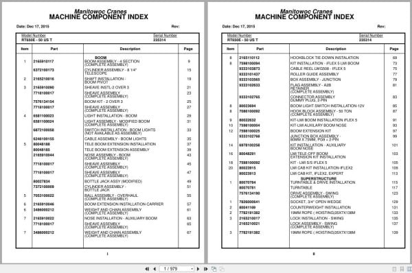 Grove Crane RT650E   50US T 235314 Parts Manual 2015 (1)