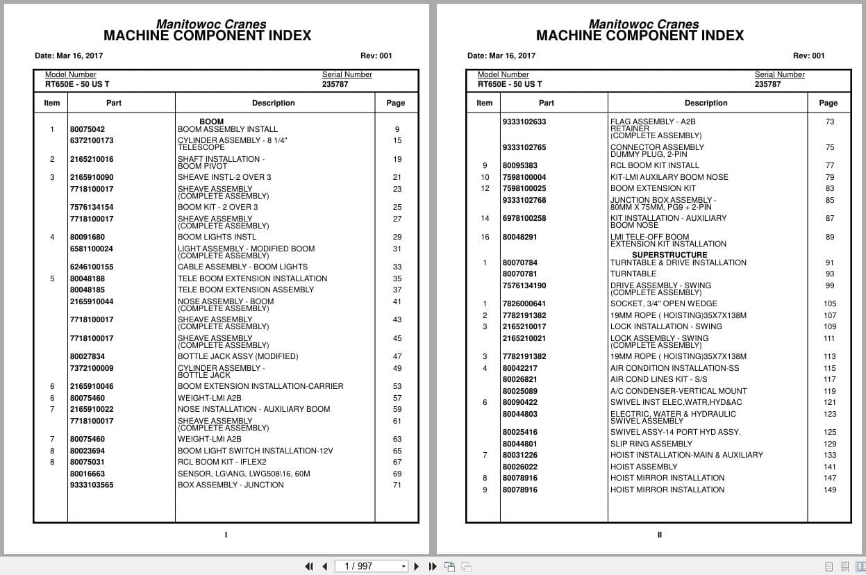 Grove Crane RT650E   50US T 235787 Parts Manual 2017 (1)