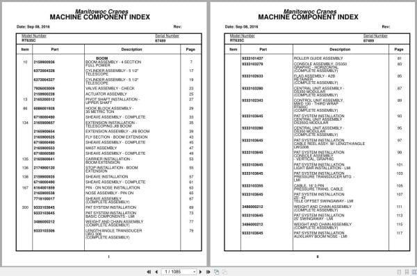 Grove Crane RT653C 87489 Parts Manual 2016 (1)